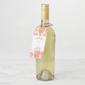 サンゴモダンと金ゴールドのトロピ葉カル結婚と ボトルネックタグ (アングル)