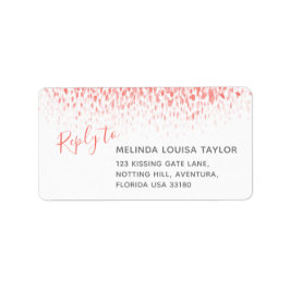 サンゴモダンの水色のカニ住所 シール