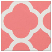 サンゴモダンクローバー大規模 ファブリック (クローズアップ)