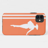 サンゴモダンストライプのファッション Case-Mate iPhoneケース (裏面(横))