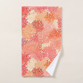 サンゴモダン型浴用タオルセット バスタオルセット (ハンドタオル)