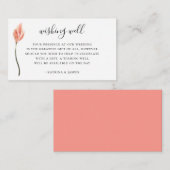 サンゴモダン熱帯結婚の願い井戸 エンクロージャーカード (正面/裏面)