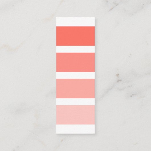 サンゴモダン白インテリアデコレータ絵を描見本 スキニー名刺 (裏面)