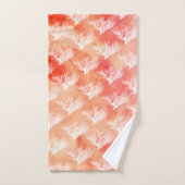 サンゴモダン礁の水の色モノグラ航海のグラム バスタオルセット (ハンドタオル)