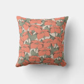 サンゴユリ模様 クッション (裏面)