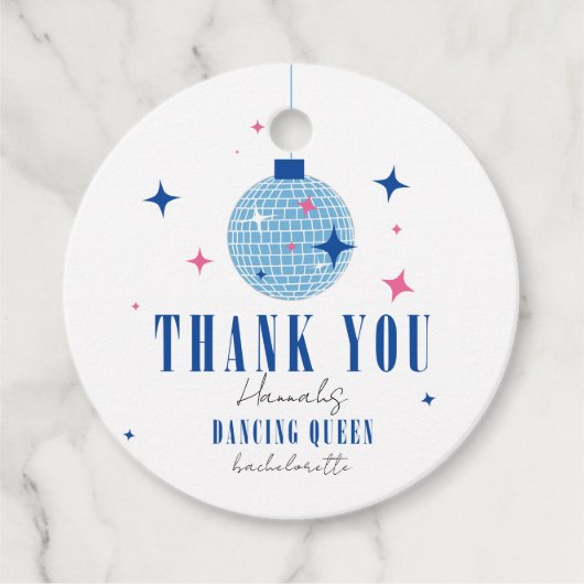 サンゴリーニ・ミュージカル・ディスコ独身最後の夜ありがとう フェイバータグ (正面)