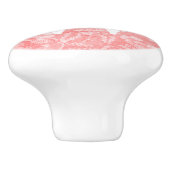 サンゴヴィンテージフローラプリントモノグラム セラミックノブ (側面)