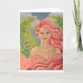サンゴ人魚の挨拶状 カード