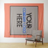 サンゴ企業 ビジネス トレード ショー ロゴ バックドロップ タペストリー (インサイチュ(横))