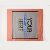 サンゴ企業 ビジネス トレード ショー ロゴ バックドロップ タペストリー (正面(横))