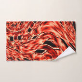 サンゴ像に映る曲がった正方形 バスタオルセット (ハンドタオル)