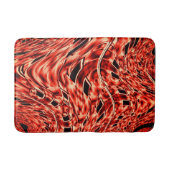 サンゴ像に映る曲がった正方形 バスマット (正面)