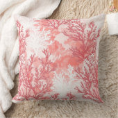 サンゴ化粧枕 | ビーチ装飾用クッション クッション (ブランケット)