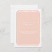 サンゴ単応答エレガントカード 出欠カード (正面/裏面)