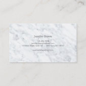 サンゴ及び大理石モダンプロフェッショナル名刺 名刺 (裏面)