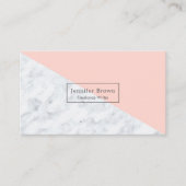 サンゴ及び大理石モダンプロフェッショナル名刺 名刺 (正面)