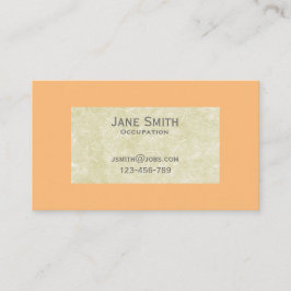 サンゴ及び手作り紙組織スタイリッシュ 名刺