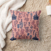 サンゴ名門私立校風のと青のパターン クッション (ブランケット)