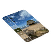 サンゴ大きい石 – バスティバ，バルバドス マグネット (右側)