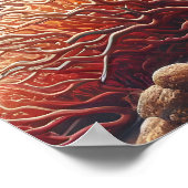 サンゴ威厳のあるの間を泳ぐ鮮やかサメ ポスター (角)