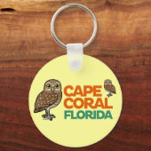 サンゴ岬の穴掘りフクロウ キーホルダー (正面)