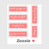 サンゴ引用文書道タイポグラフィ シール (シート)