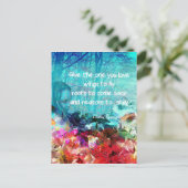 サンゴ感動的間の引用文 ポストカード (スタンド正面)