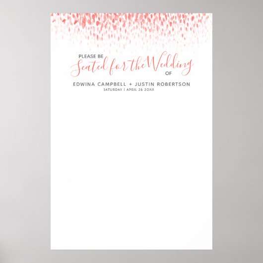 サンゴ抽象芸術水彩画結婚像計画 ポスター (正面)