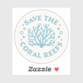 サンゴ救の美を表現する シール (シート)