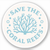 サンゴ救の美を表現する シール (正面)