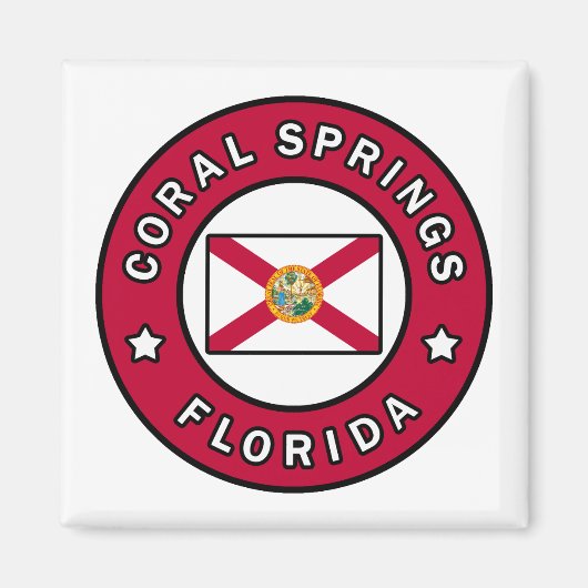 サンゴ春フロリダ マグネット (正面)