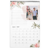 サンゴ桃フローラ | 12フォトカレンダー(メモ付き) カレンダー (3月 2027)