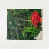 サンゴ植物の葉と花 タペストリー (正面(横))