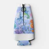 サンゴ模様の海馬とヒトデ ボトルクーラー (裏面)