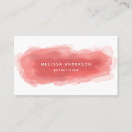 サンゴ水モダン色 名刺