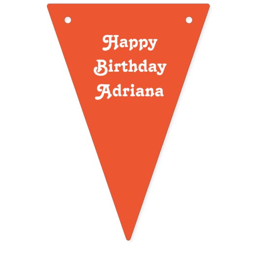 サンゴ水玉模様小さな女の子誕生日 バンティングフラッグ (第3の旗)