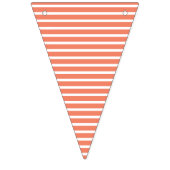 サンゴ水玉模様小さな女の子誕生日 バンティングフラッグ (第2の旗)