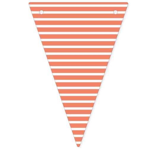 サンゴ水玉模様小さな女の子誕生日 バンティングフラッグ (第2の旗)