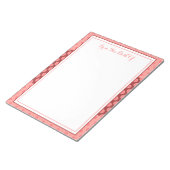 サンゴ水玉模様模様 ノートパッド (アングル)