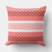 サンゴ水玉模様 クッション (正面)