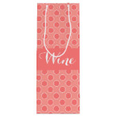 サンゴ水玉模様 ワインギフトバッグ (裏面)