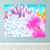 サンゴ海 キャンバスプリント (インサイチュ (ウッドフロア))