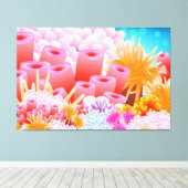 サンゴ海 キャンバスプリント (インサイチュ (ウッドフロア))