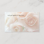 サンゴ淡い色のバラ 名刺 (裏面)