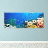 サンゴ礁および熱帯魚 キャンバスプリント (インサイチュ (ウッドフロア))