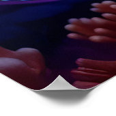 サンゴ礁のイルカ、海洋生物 ポスター (角)