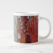 サンゴ礁のエンゼルフィッシュ、ビンテージ トロピカル フィッシュ イン ザ オーシャン ジャンボコーヒーマグカップ (右)