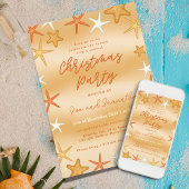 サンゴ礁のクリスマスパーティー招待状 招待状