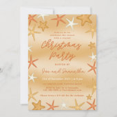 サンゴ礁のクリスマスパーティー招待状 招待状 (正面)