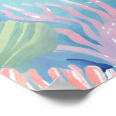 サンゴ礁のシュノーケリング ポスター (角)